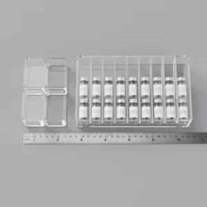 Clear Acrylic Storage Box – Modular Organizer for Lab Vials